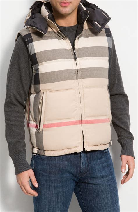 burberry vest with hood men